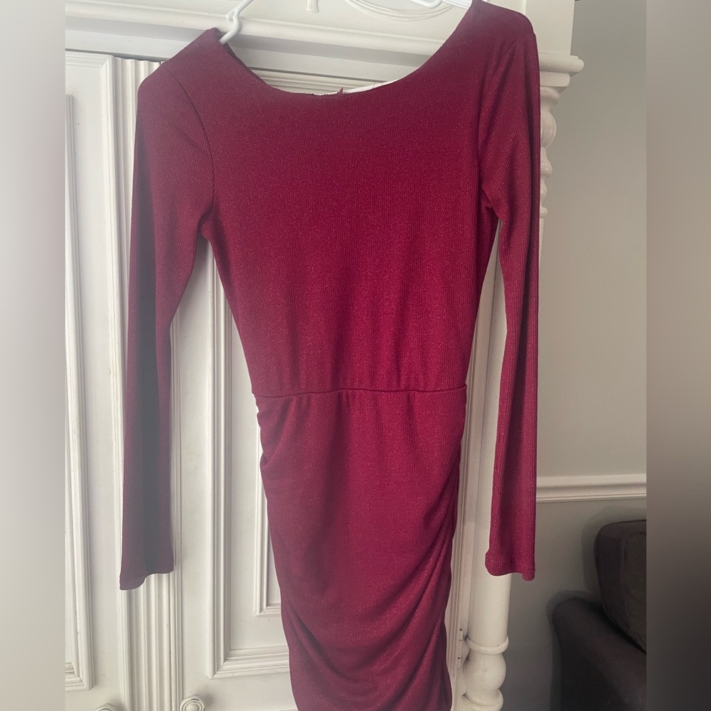 long sleeve mini dress